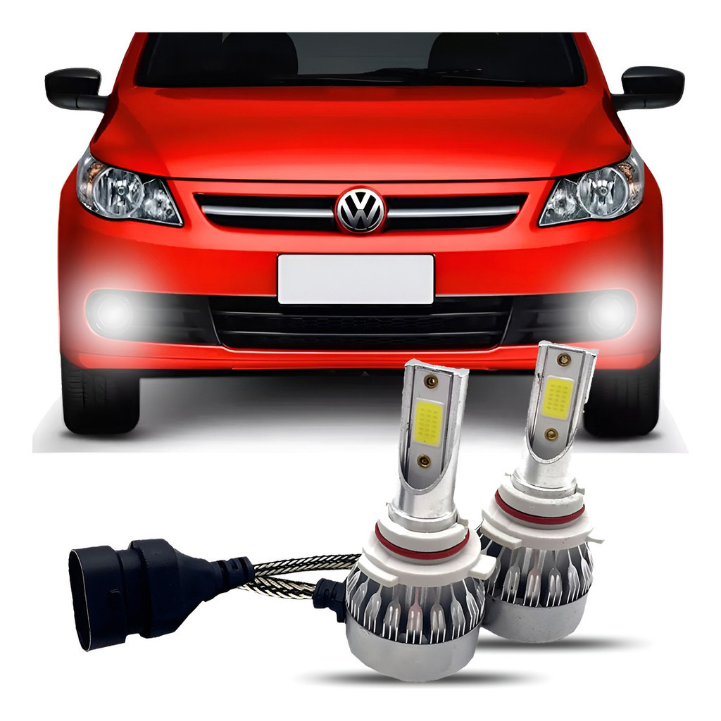 Kit Lâmpada Led Farol Milha Gol G5 2008 2009 2010 2011 2012