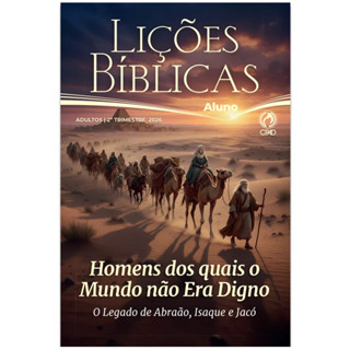 Revista Lições Bíblica Adulto Aluno Ampliada 2º Trimestre 2026 em Oferta na Shopee