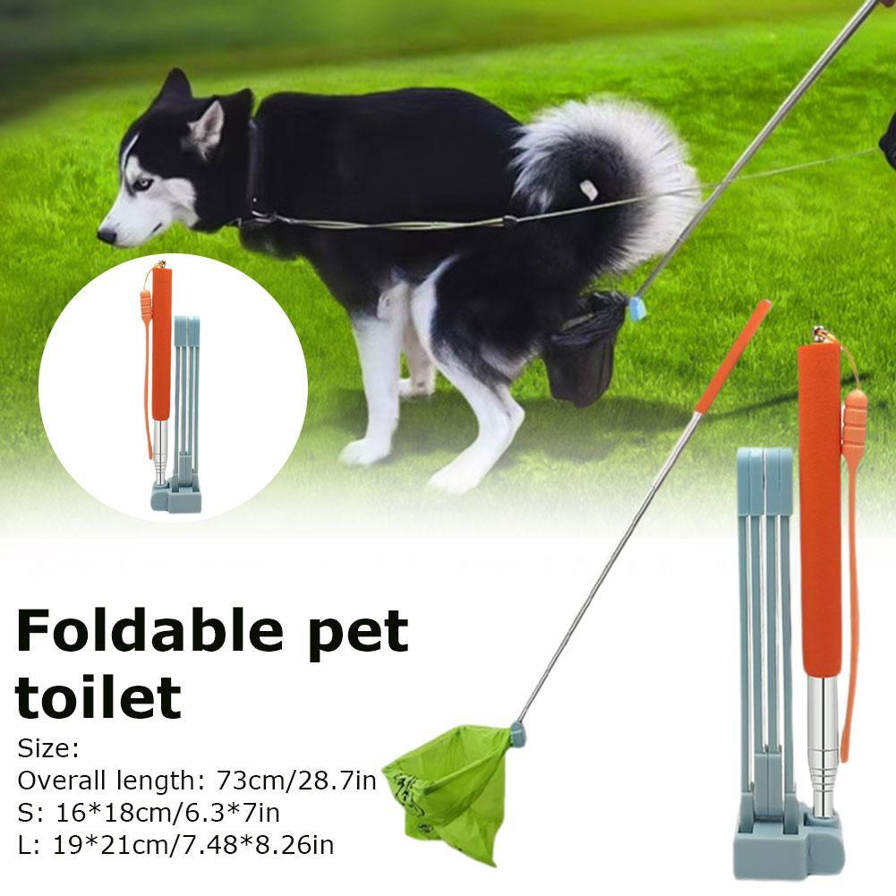 Cão De Estimação Alça Longa Pet Cocô Colher Dobrável Coletor Vara Limpeza Multifuncional Xixi I6J7