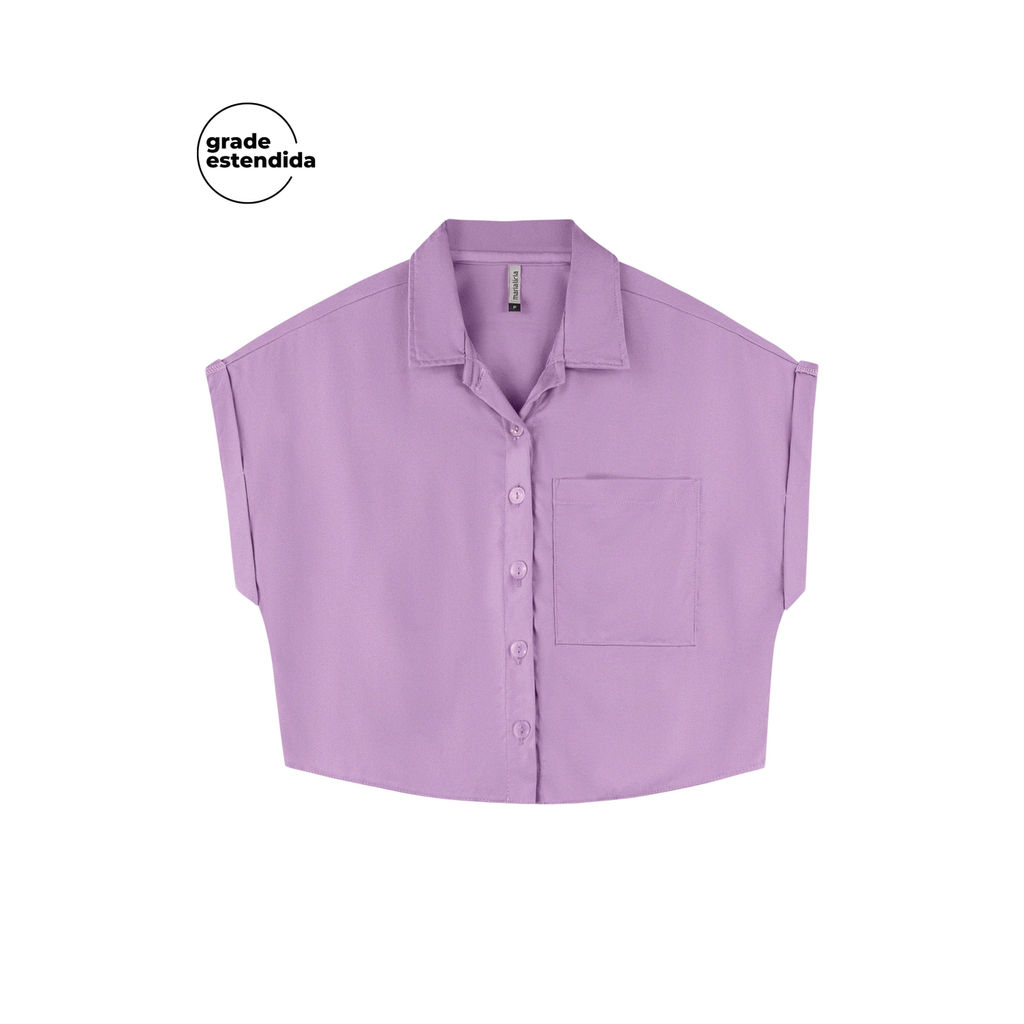 Camisa Feminino Marialícia Lilás