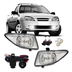 Kit Farol Milha Fiesta Courier 2000 2001 2002 2003 2004 2005 2006 2007 2008 2009 2010