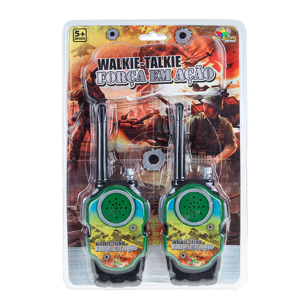 Walkie Talkie Forças em Ação Art Brink 5+ Anos com 1 Par em Oferta na Shopee