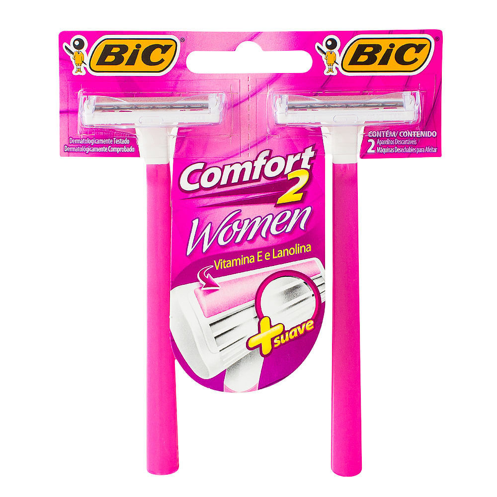 Aparelho de Depilação Bic Comfort 2 Women 2 Unidades em Oferta na Shopee