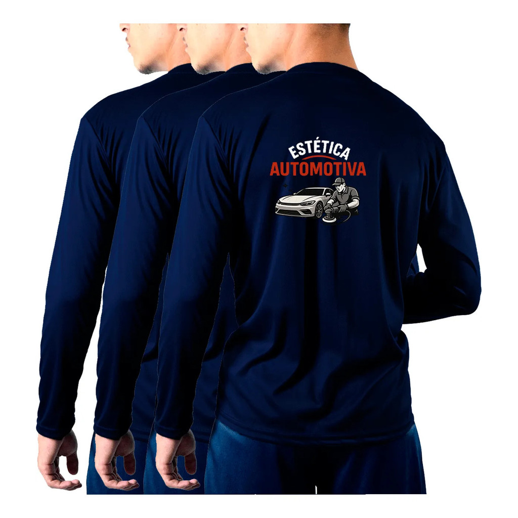 Kit 3 Camisetas Farda Uniforme Trabalho Estética Automotiva