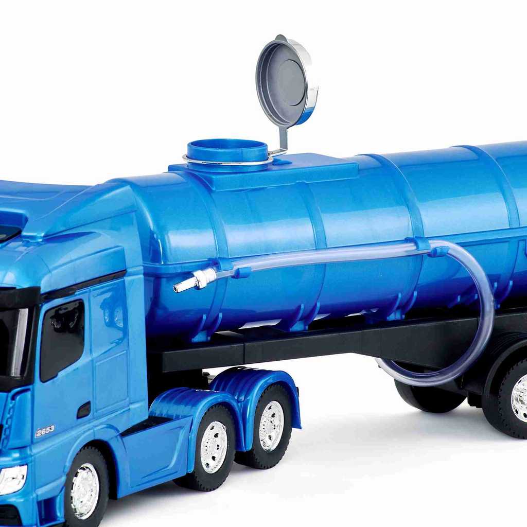 Caminhão Infantil Menino Miniatura Mercedes Benz Actros Rodotrem Tanque em Oferta na Shopee