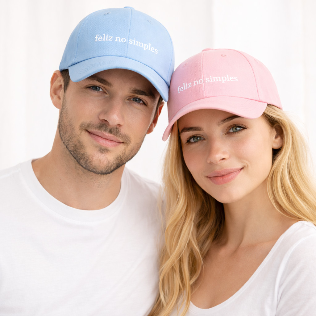 Boné Feliz no Simples Unissex Masculino e Feminino Verão Lazer Ajustável Diversas Cores em Oferta na Shopee