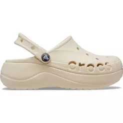 Sandália crocs baya plataform clog winter white
