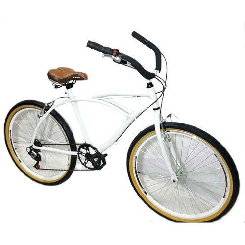 Bicicleta Aro 26 Caiçara Vintage Retrô C/marcha Branca - Drx Bike