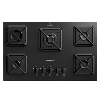 Cooktop Brastemp 5 Bocas a Gás, Grades de Ferro Fundido e Chamas Especiais - BDS75AE em Oferta na Shopee