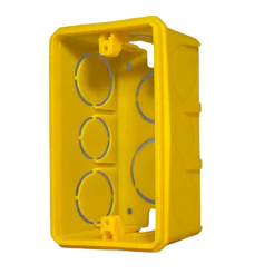 Caixa de Luz 4x2 Amarela C/ 10 unidades - Metasul