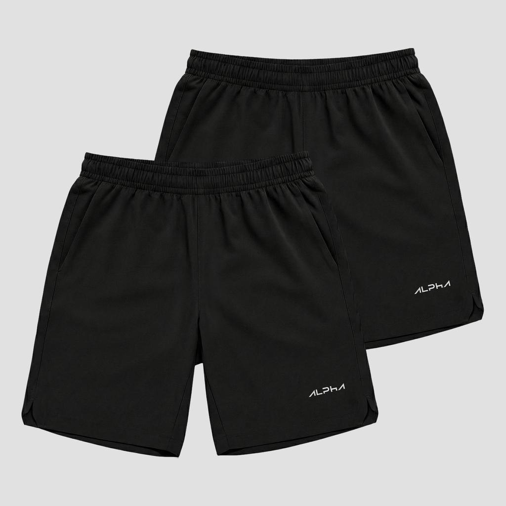 Kit 2 Bermudas Basic Masculinas Dry Academia Alpha Co