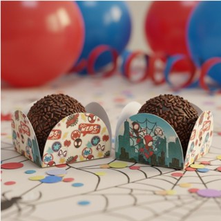 Forminhas para Doces  Tema SPIDEY E OS AMIGOS - Decoração para Festas Aniversário SPIDEY E OS AMIGOS em Oferta na Shopee