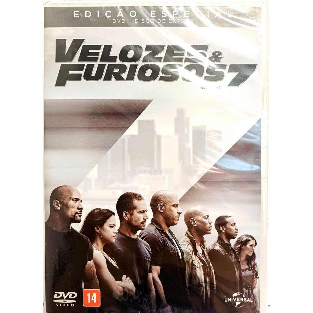DVD Velozes E Furiosos 7 (Edição Especial - 2 Discos) Origina, Lacrado de Fábrica