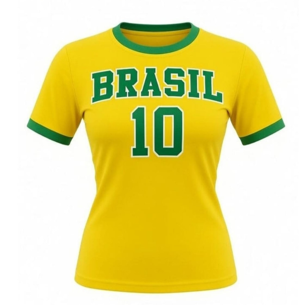 Camisa do Brasil Invicto Copa do Mundo 2026 | Unissex 100% Algodão