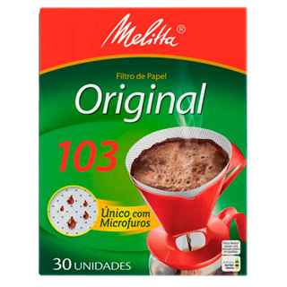 Filtro de papel 103 caixa com 30 unidade Melitta em Oferta na Shopee