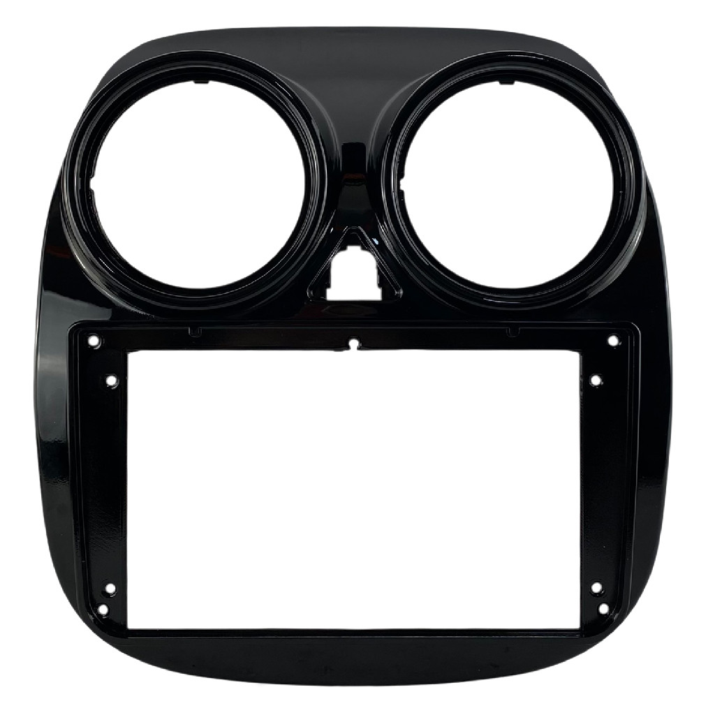 Moldura Painel Central Multimidia 9 Polegadas Fiat Palio Attractive Grand Siena Black Piano