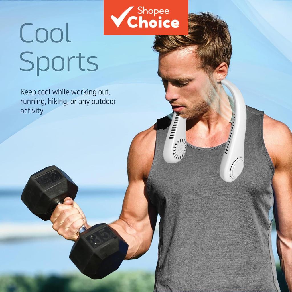  1 unidade Ventilador de Pescoço Portátil, Ventilador de Pescoço para Preguiçosos, Mini Ventilador de Pescoço Popular,