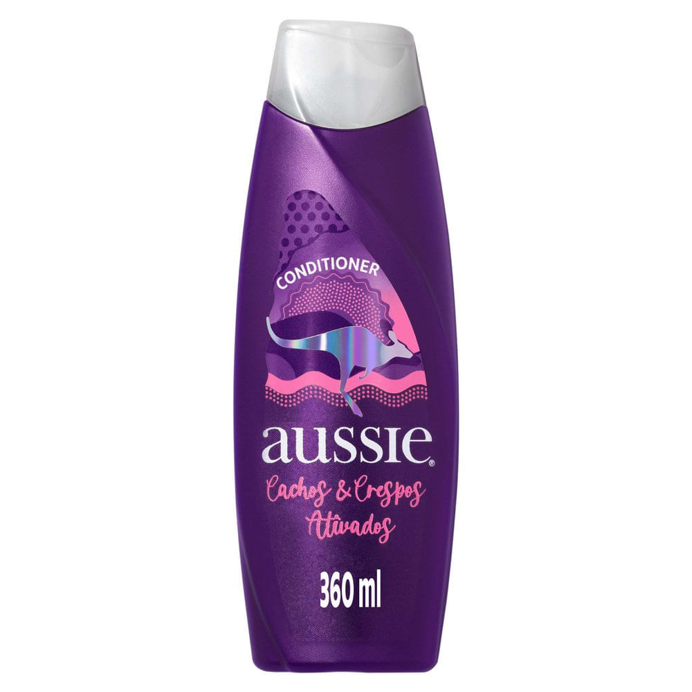 Condicionador Aussie Cachos e Crespos Ativados Hidratação e Definição 360ml em Oferta na Shopee
