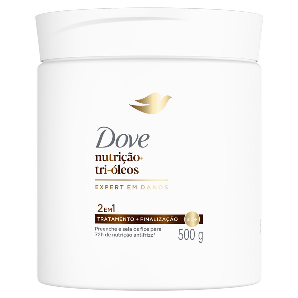 Máscara de Tratamento Dove Nutrição Tri Óleos 2em1 500g em Oferta na Shopee