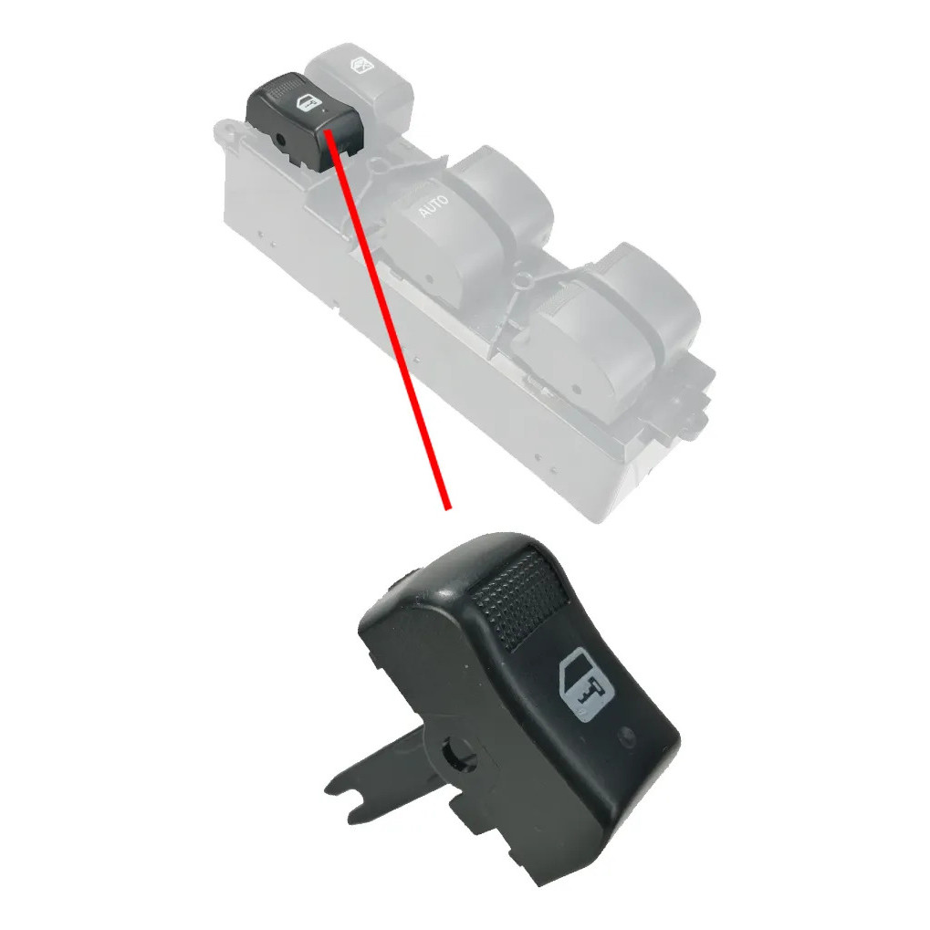 Capa Botao Trava Porta Do Vidro Eletrico Gm S10 Trailblazer