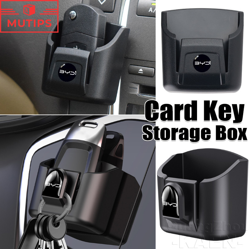 BYD Console Central Do Carro Caixa De Armazenamento De Controle Remoto Slot Para Cartão Chave Dolphin Mini Song Pro Plus
