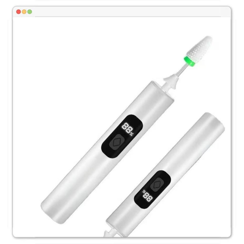 Lixadeira Lixa De Unha Alicate de unha Remover 4 em 1 Manicure Cutícula Portátil Recarregável Salão Unhas - MGC