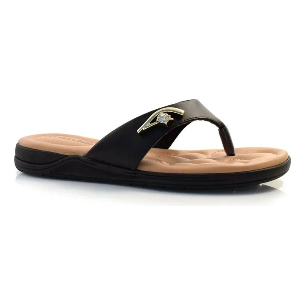 Chinelo Tamanco Feminino Comfortflex Ortopédico Massageador Confortável Leve Casual Moda Feminina