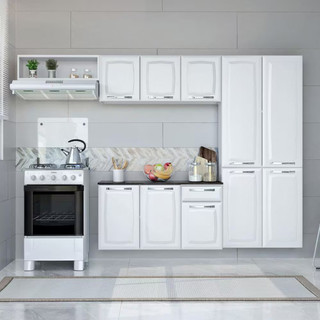 Cozinha Compacta Itatiaia Amanda Plus com 10 Portas 1 Gaveta e 8 Prateleiras 245cm
