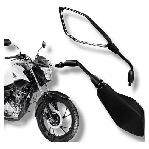 Par Retrovisor Compatível Com Honda Cg 160 Cargo 160