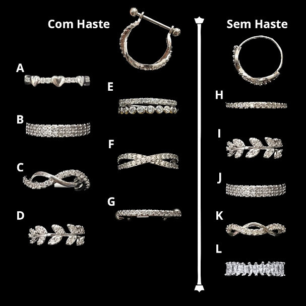 Piercing Conch em Aço Cirúrgico Inoxidável Banhado em Oferta na Shopee