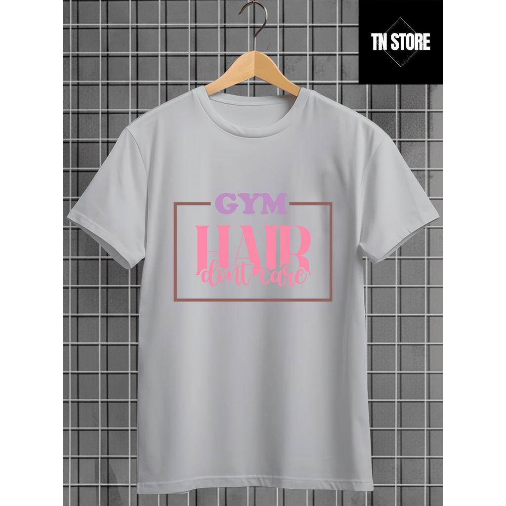 Camiseta Academia Fitness Academia Esporte Camisa Blusa Unissex Masculino Feminino 100% Algodão Preto Branco Plus Size