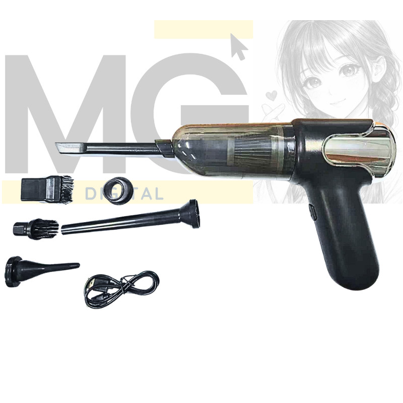 Aspirador e soprador De pó Portátil Potente 3 em1 para Automotivo/Carro e Casa