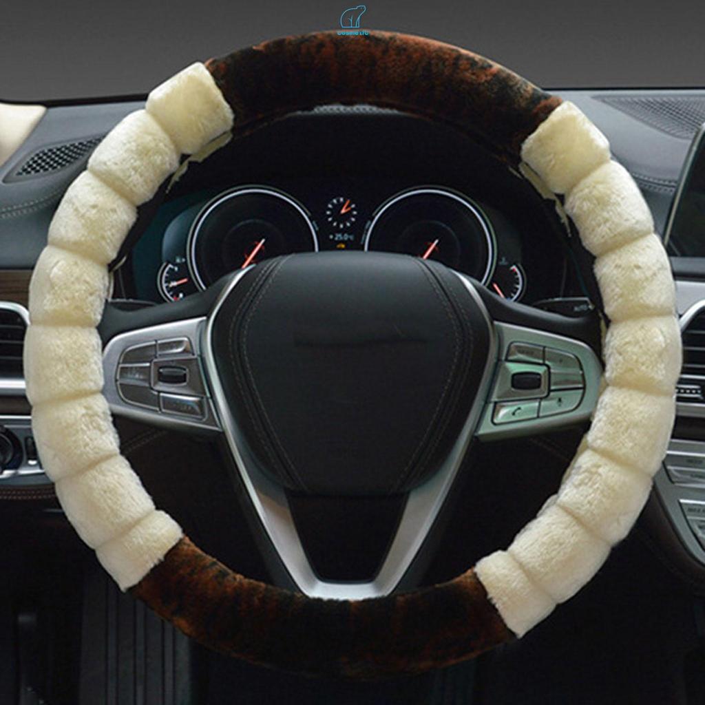 Capa De Volante De Pelúcia De Inverno Com Aderência Confortável E Excelente Material Macia Adequada Para Homens Mulheres