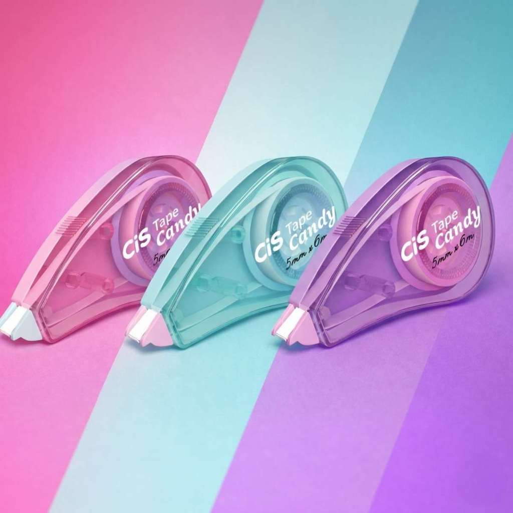 Fita Corretiva CIS Tape Candy 5mm x 6m Corretivo em Fita Escolar Escritório em Oferta na Shopee
