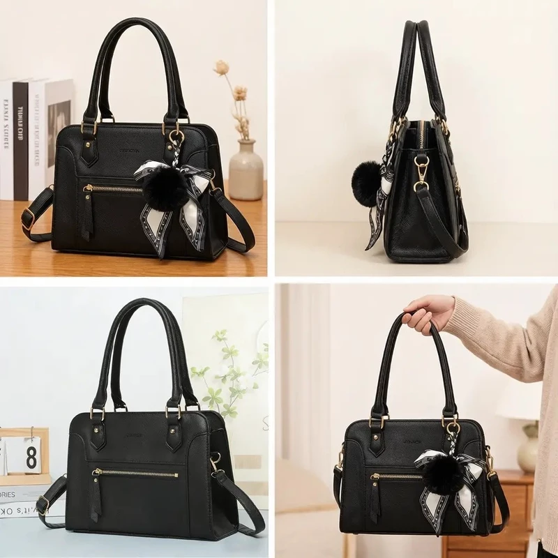 Bolsa Feminina de Couro Transversal — foto 3