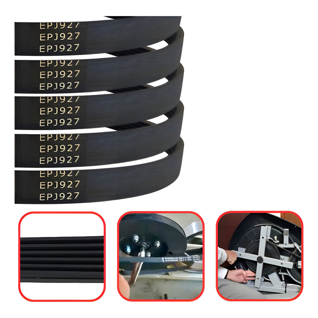 Kit 5 Correias 6epj 927 Motor Compatível  Para Athletic Caloi Para Esteira e Elíptico