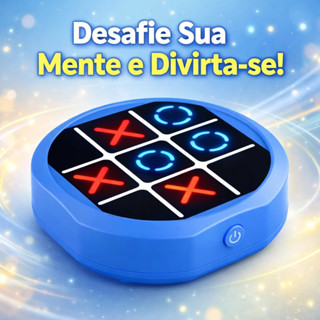 Jogo da Velha Eletrônico Infantil Allegrino Azul – Com Luzes, Som e USB em Oferta na Shopee