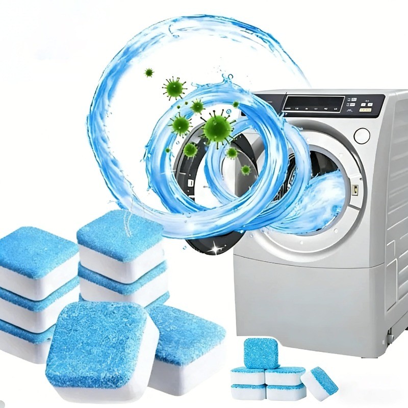 KIT 5/15/25 Pastilhas para Limpeza de Máquinas de Lavar Roupas Efervescentes Multifuncional