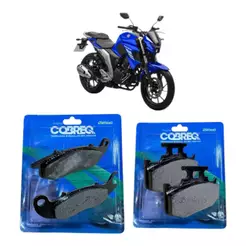 Kit Pastilha De Freio Cobreq Fazer Fz25 2018-2026