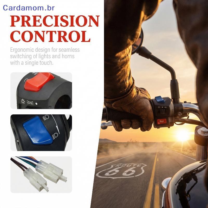 { CARDA } Interruptor De Guiador De Alumínio Durável De 22 Mm Para Scooter Elétrica Universal Motorcycle Mount Solução D