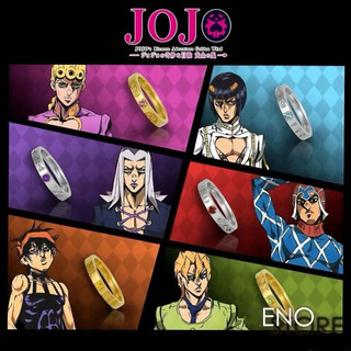 Anime JoJo's Bizarre Adventure Anéis Giorno Giovanna Bruno Buccellati Halloween Moda Homem Mulher Cosplay Acessório Pres