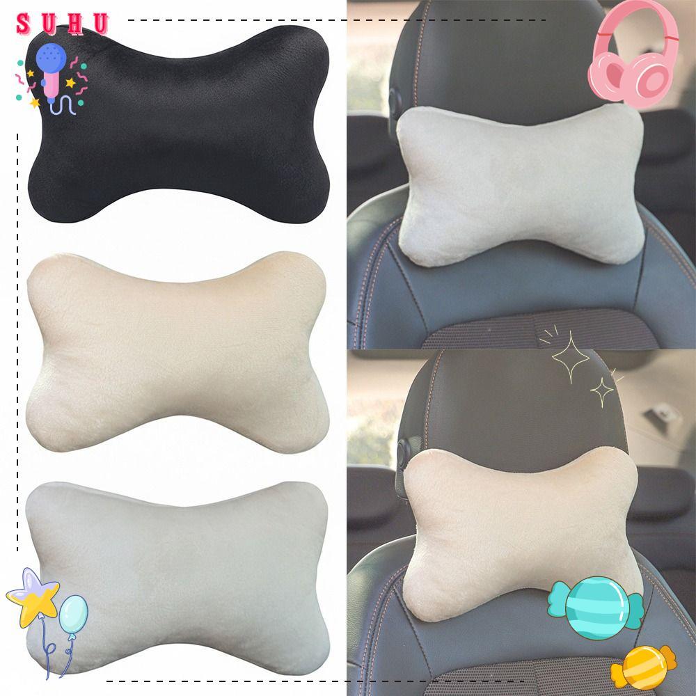 SUHU Encosto De Cabeça Para Pescoço De Carro , Travesseiro De Veludo Cristal Ajustável , Almofada Protetora Apoio