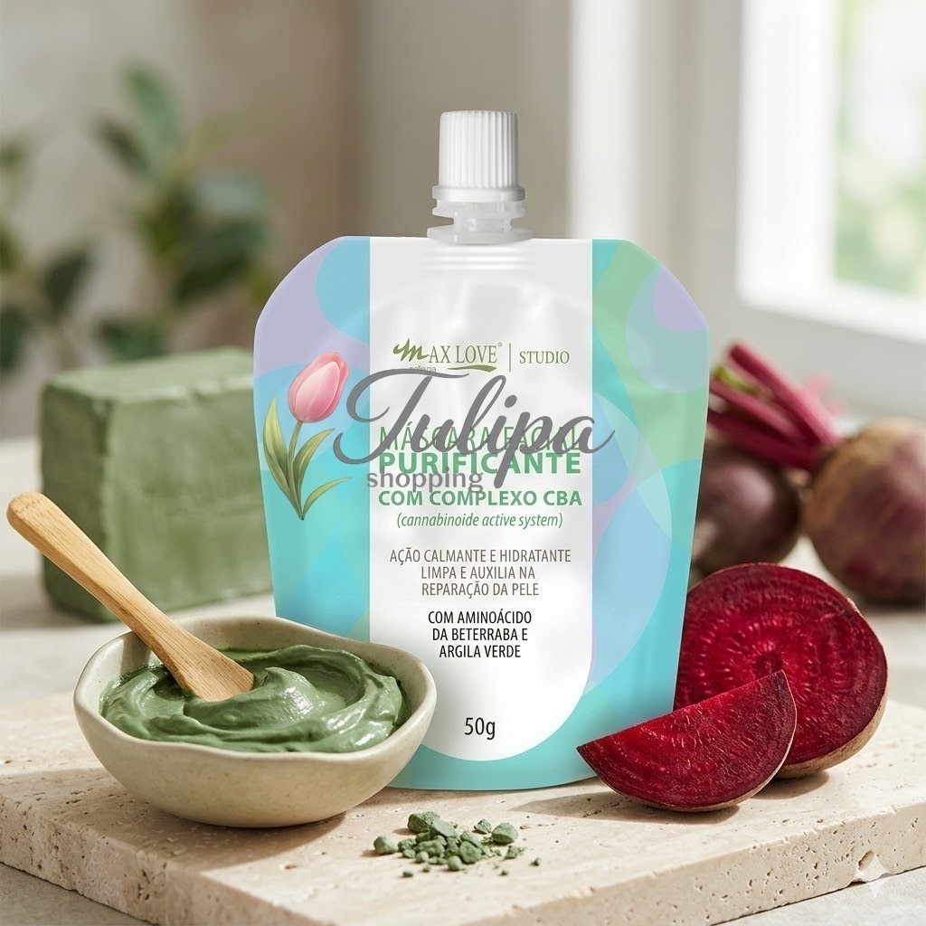(V)Máscara Facial Purificante Max Love Complexo CBAZI9K