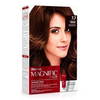 Kit Coloração Creme Amend Magnific Chocolate Dourado 7.7 em Oferta na Shopee