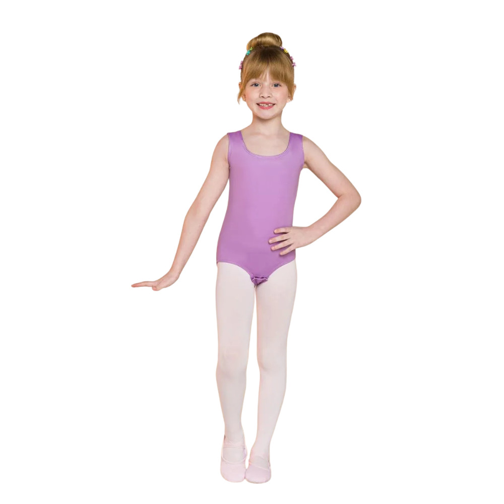 Body Collant Ballet Balé Microfibra Regata Infantil na Sonho de Bailarina