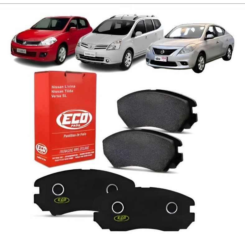 Jogo Pastilha Freio Dianteira Livina Tiida Versa 2010 Á 2023