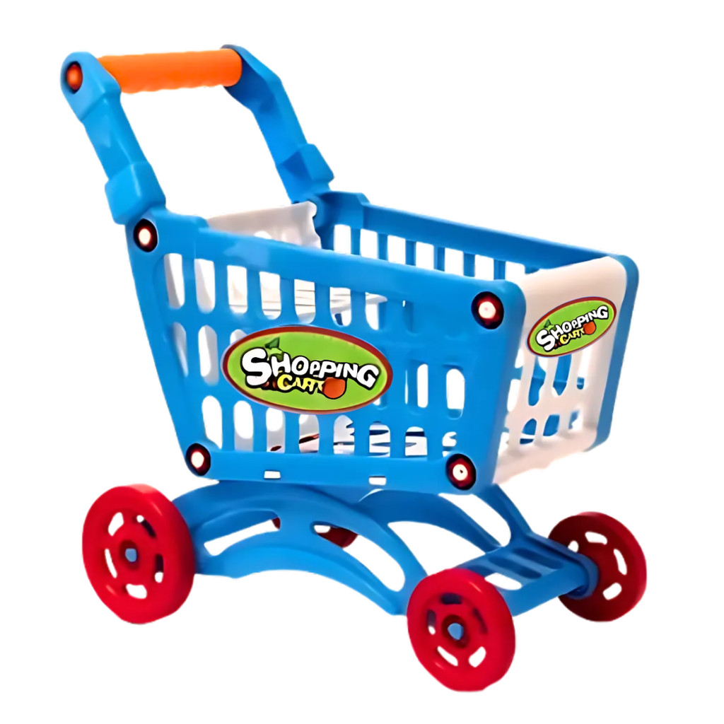 Carrinho de Compras Infantil  Azul - Castela em Oferta na Shopee