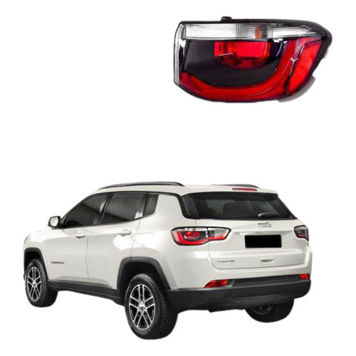 Lanterna Traseira Jeep Compass L Direita C/ Led 2017 A 2021 Direito/passageiro Vermelho
