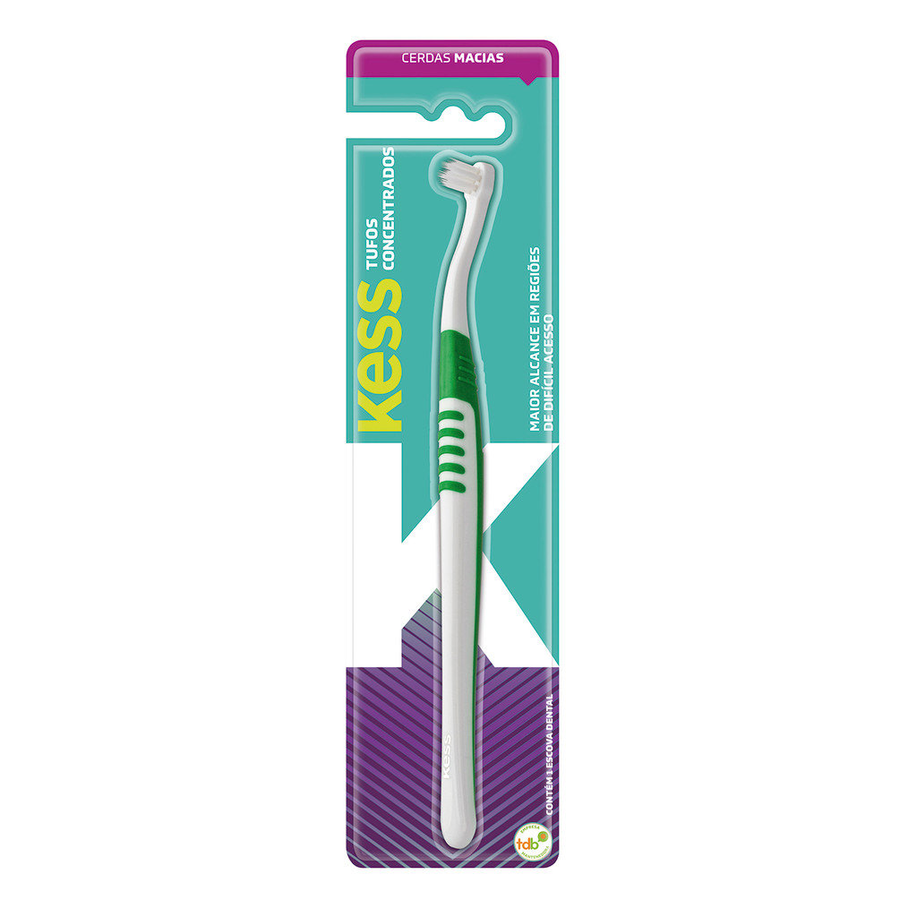 Escova de dentes Kess Tufos concentrados macia 1991