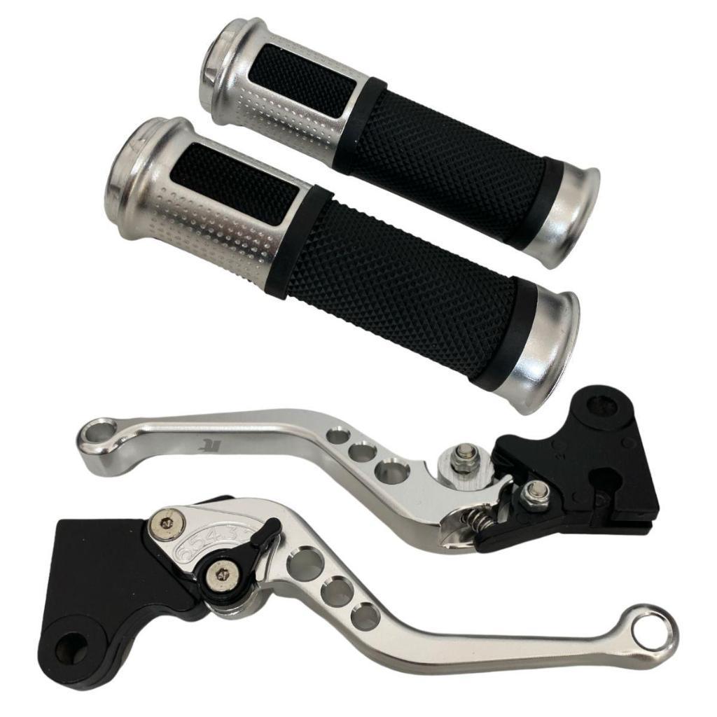 Kit Manopla Diamante + Manete Esportivo Pop 100 110/110i Freio A Lona — imagem 2 de 2
